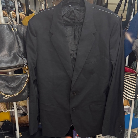 Dolce & Gabbana Black Men's Black Two-Button Suit Jacket
